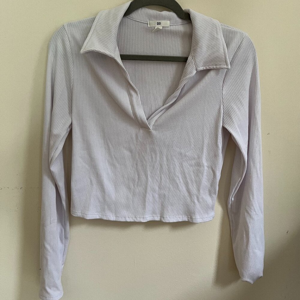 BP Polo Long Sleeve Top